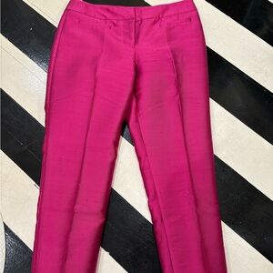 Silk, ankle trouser